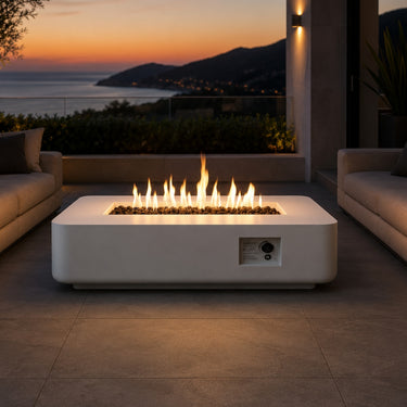 Pacific Horizon Contemporary Outdoor Fire Pit Table Collection